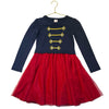 Gymboree Toy Soldier Navy Knit & Red Tulle Dress - Size 7