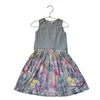 Molo Gray & Pastel Cactus Print Dress - Size 5-6