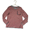 Crewcuts Gray & Red Striped Shirt - Size S 6-7
