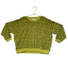Piupiuchick Lime Green Leopard Print Terry Sweatshirt - Size 6