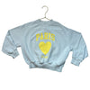 Zara Light Blue & Yellow 'Paris' Sweatshirt - Size 6-7