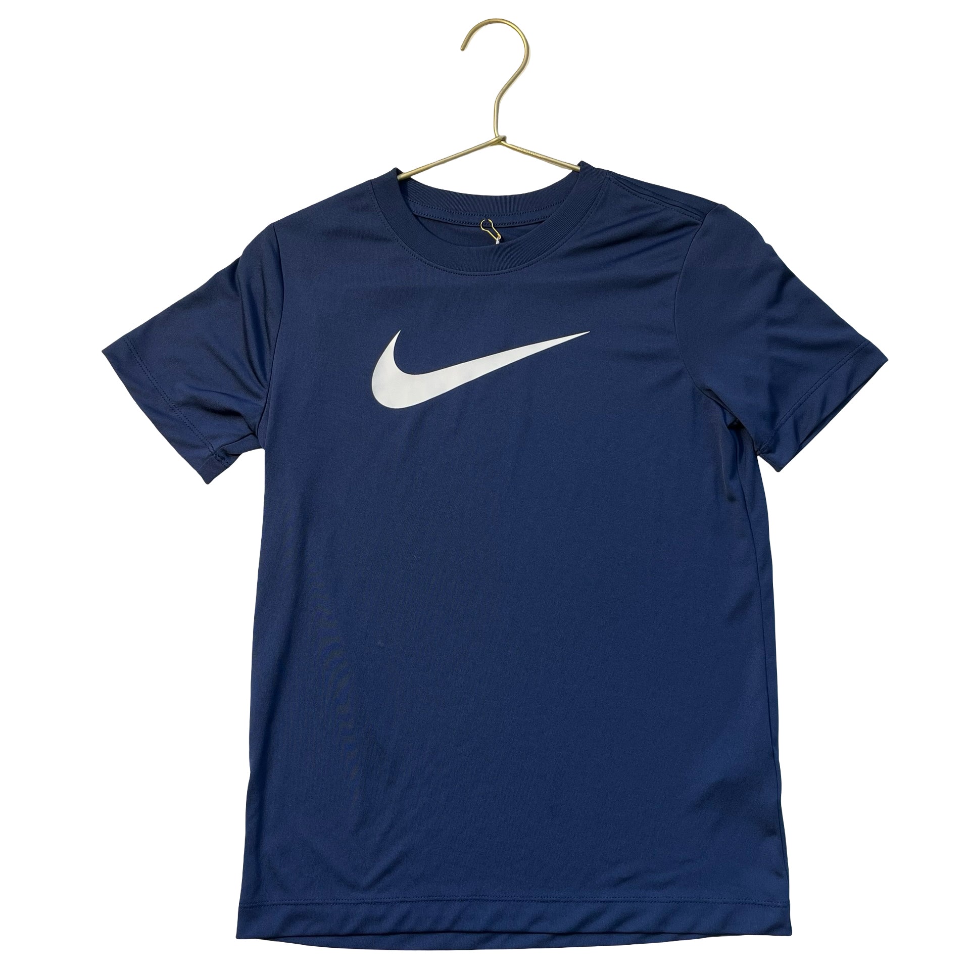 Nike Navy Logo Athletic T-Shirt - Size M 10-12
