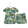 Posh Peanut Green Castle Print 2 Piece PJs - Size 6