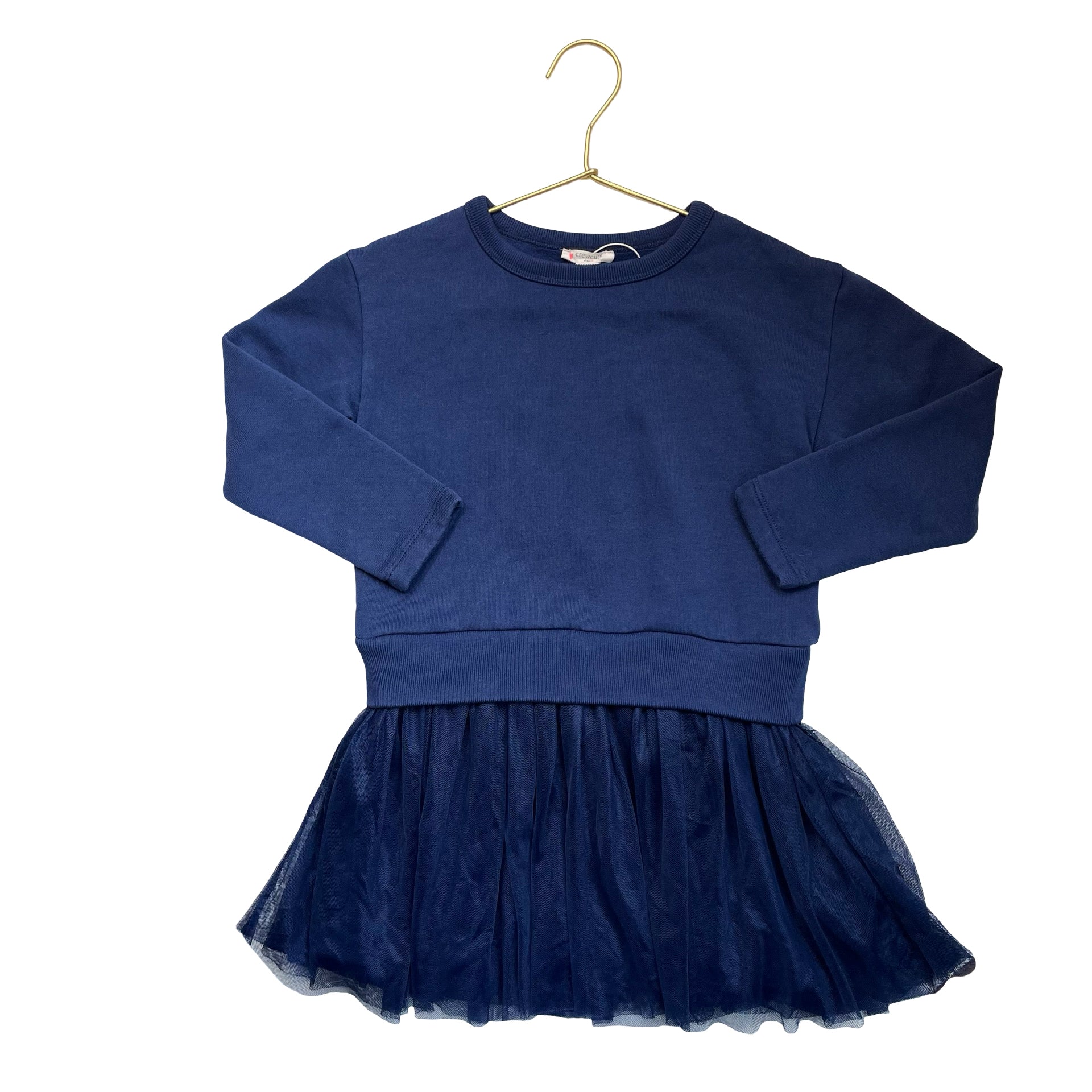 Crewcuts Navy Sweatshirt & Tulle Dress - Size 5