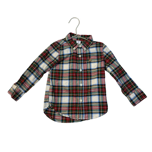 Baby Gap Tartan Plaid Button Down Shirt - Size 3
