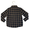 Old Navy Black, Brown, Gray Plaid Flannel Button Down Shirt - Size 5T