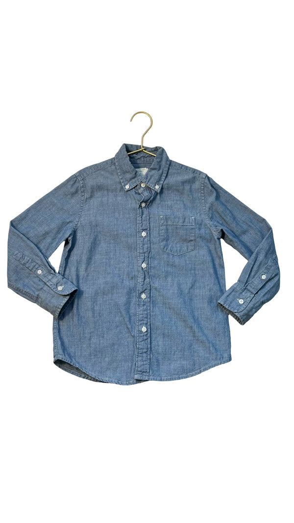 Crewcuts Chambray Button Down Shirt - Size 6-7
