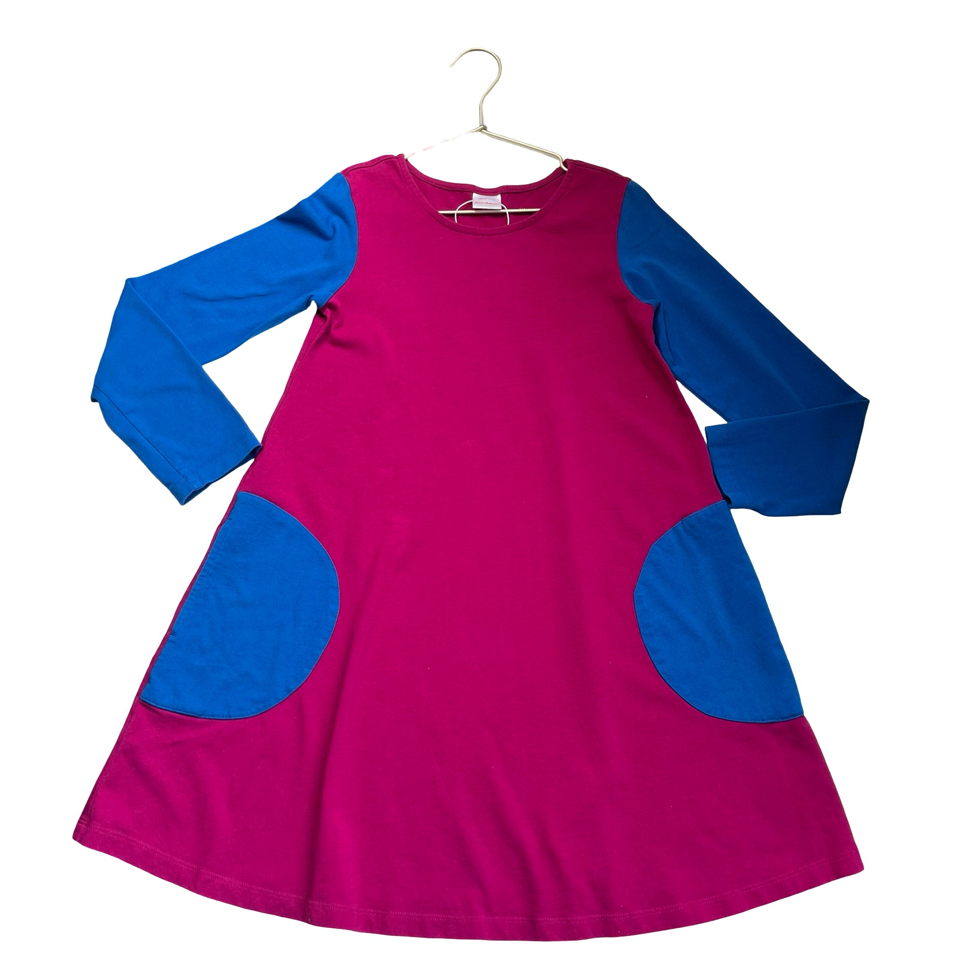 Hanna Andersson Blue & Magenta Colorblock Dress - Size 10