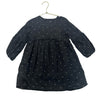 Zara Dark Gray & Ivory Polka Dot Dress - Size 3/4