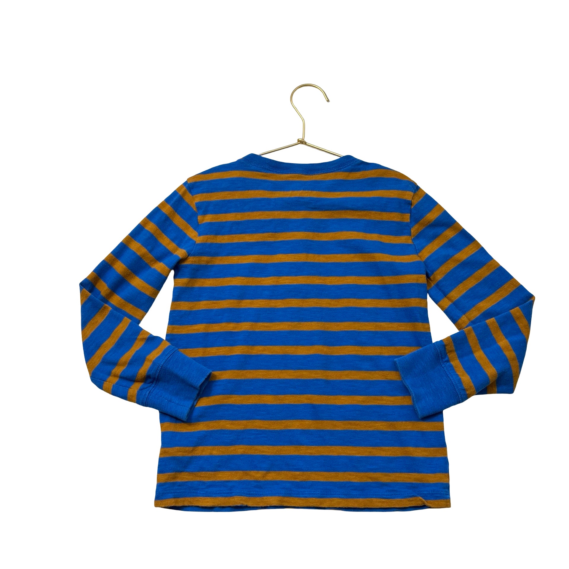 Crewcuts Blue Striped Henley - Size S 6-7