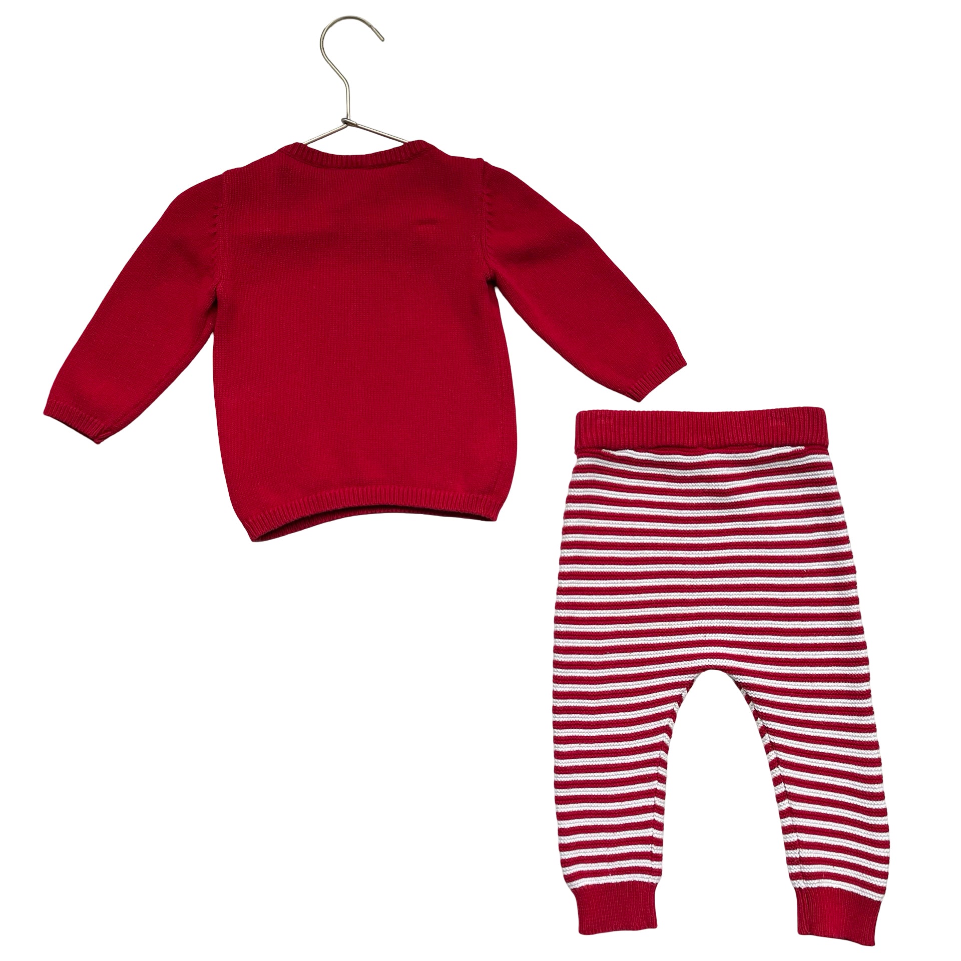 Carter's Red & White 'XOXO' Sweater Set - Size 12 Months