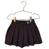 Zara Red, Gray, Black Check Flannel Pleated Skort Shorts - Size 4