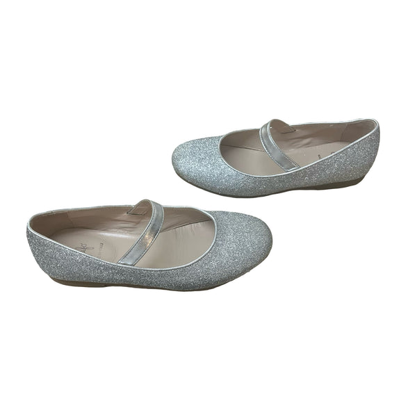 Il Gufo Silver 'Ballerina Glitter' Shoes in Box - Size 31 (13)