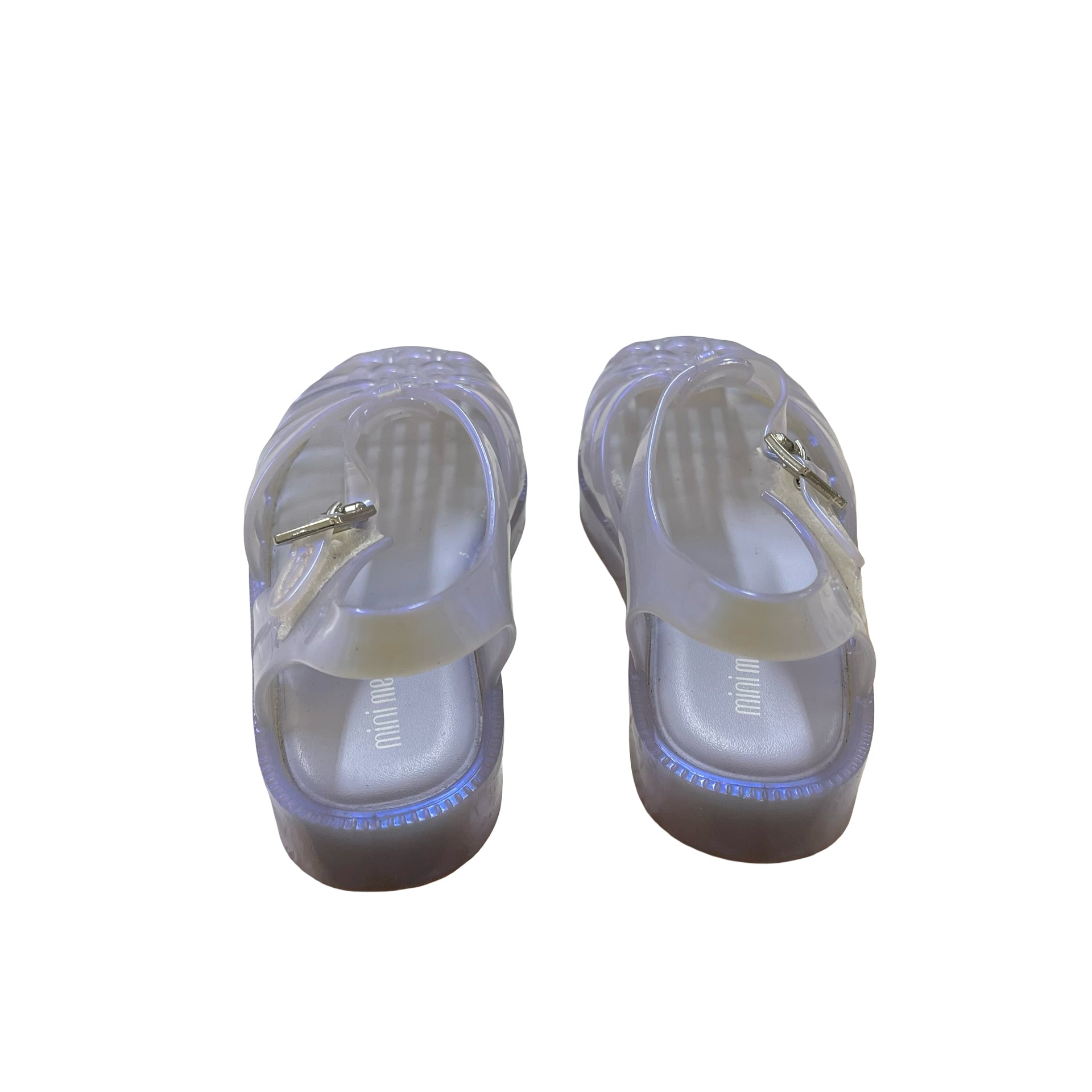 Mini Melissa Iridescent Lavender Jelly Sandals - Size 10