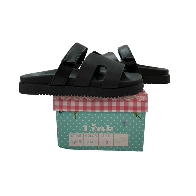 Link 'Gigi' Black Sandals New in Box - Size 13