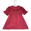 Doen Pink Embroidered Dot Dress - Size 4
