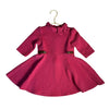 Janie and Jack Magenta Quilted Dress - Size 3