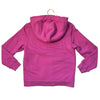 Hanna Andersson Sherpa-Lined Pink Striped Zip-Up Hooded Sweatshirt - Size 8