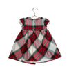 Carter's Ivory, Red, Green Plaid Dress - Size 18 Mo