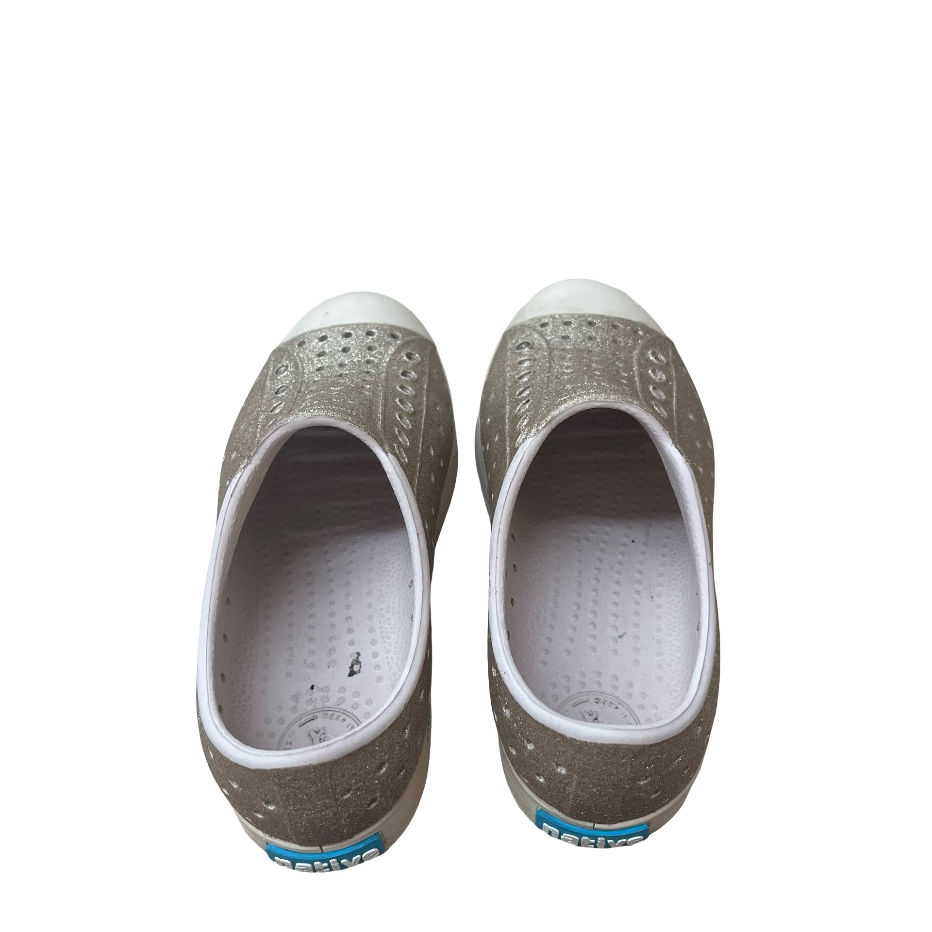 Native Jefferson Rose Gold Glitter Shoes - Size C13