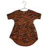 Hux Brown & Black Tiger Stripe Print Dress - Size 3