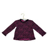 Cozii Purple Leopard Print Waffle Shirt - Size 2T
