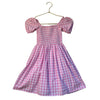 Janie and Jack Pink & White Check Smocked Dress - Size 8