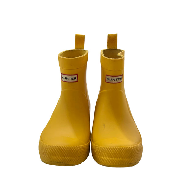 Hunter Yellow Low Rain Boots - Size US 1Y B, 2Y G (UK 13, EU 32)