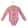 Gymboree Pink Daisy Print Swim Suit - Size 2T