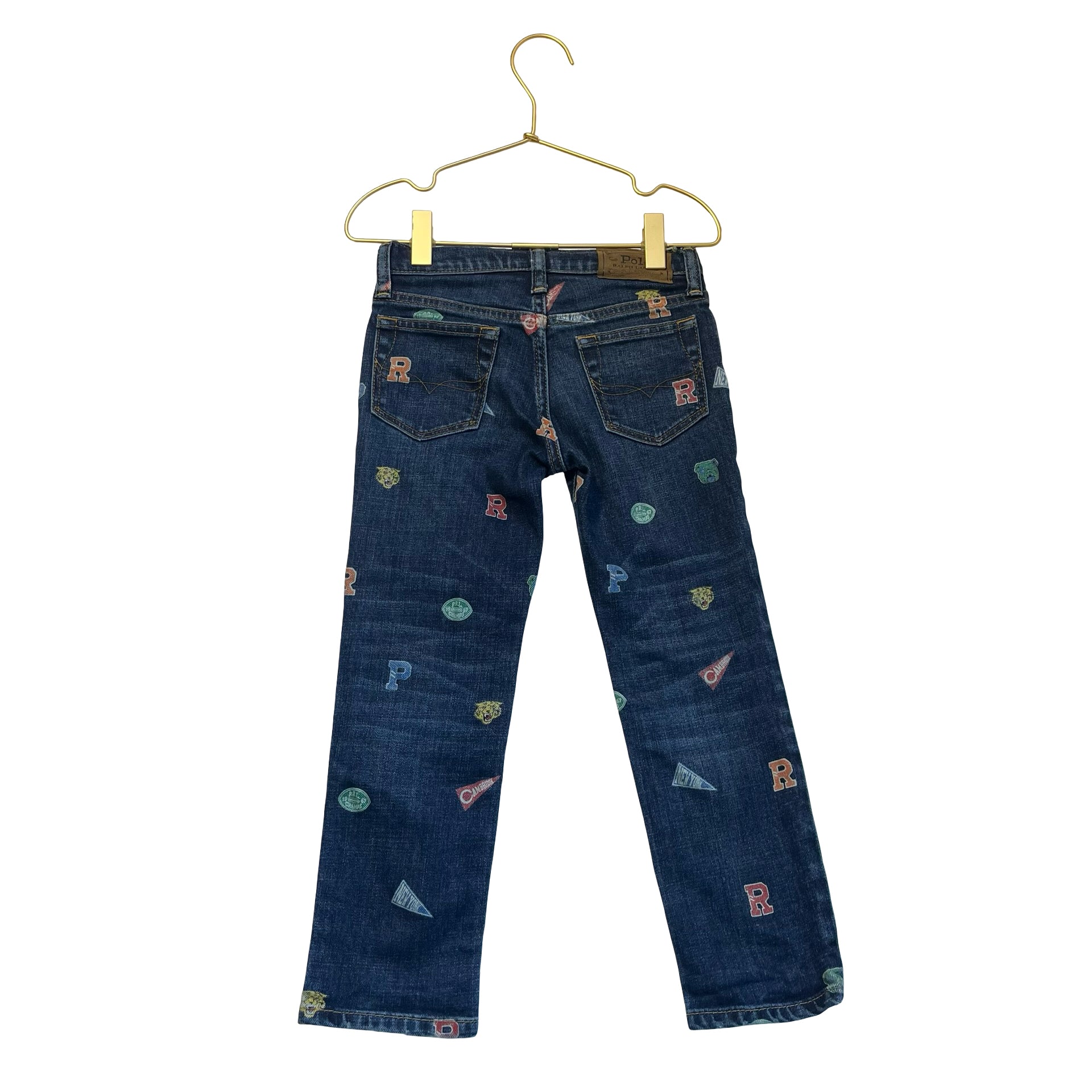 Polo Ralph Lauren Icon Print Denim Jeans - Size 4