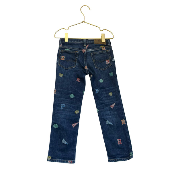 Polo Ralph Lauren Icon Print Denim Jeans - Size 4