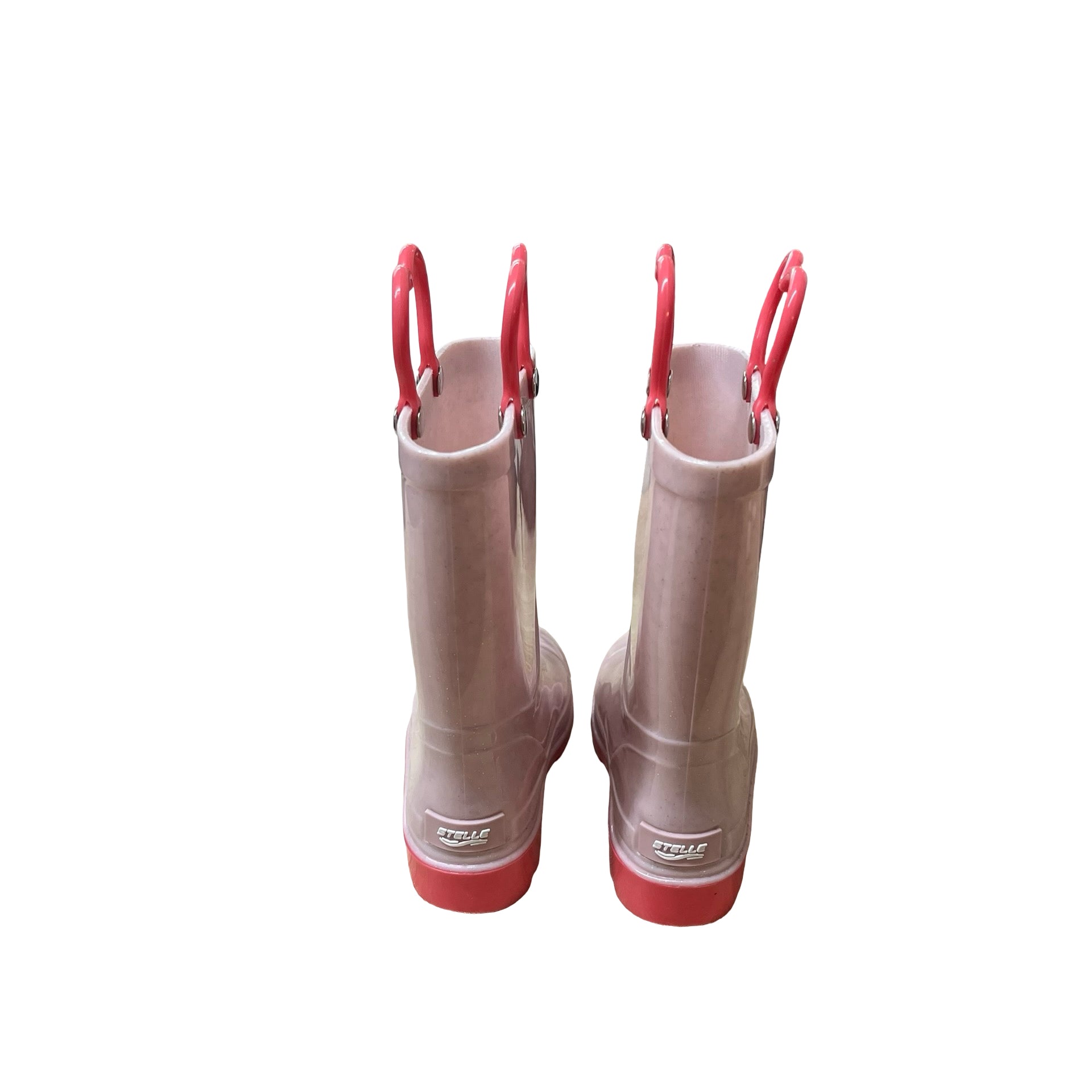 Stelle Pink Sparkle Rain Boots - Size 8