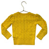 Polo Ralph Lauren Yellow Cotton Cable-Knit Sweater - Size 3