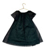 Zara Black & Green Glitter Dot Tulle Dress - Size 6