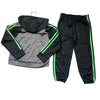 Adidas Heathered Gray Hooded Zip Sweatshirt  & Jogger Set - Size 5