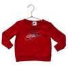 Nike Red Logo Sweatshirt - Size 24 Mo