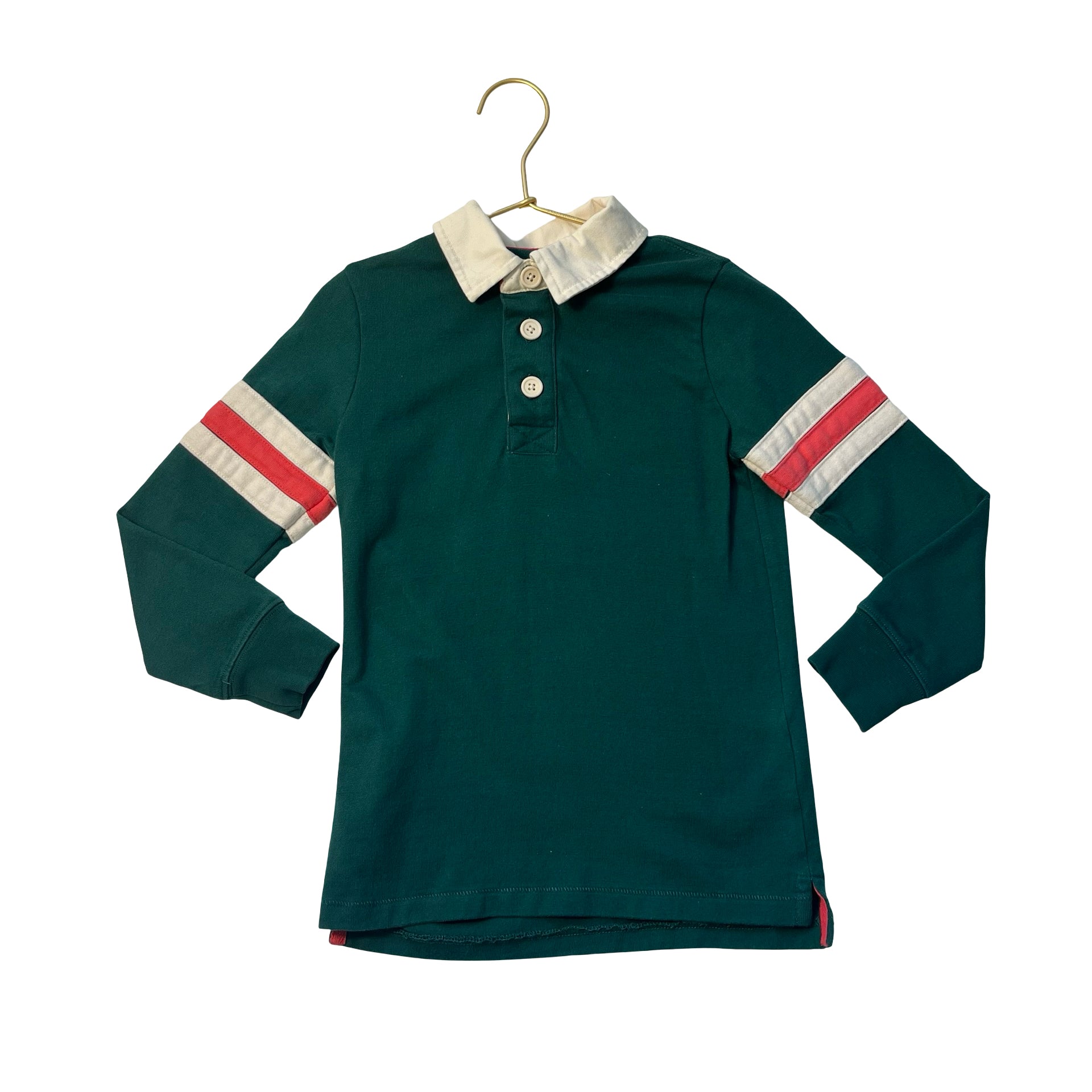 Mini Boden Green Rugby Shirt - Size 5-6Y