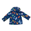 Tu Blue & Multi-Color Dinosaur Print Hooded Jacket - Size 12-18 Mo