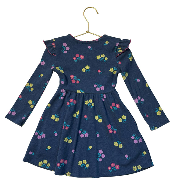 Tucker & Tate Blue Flower Print Dress - Size 2