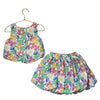 Bluey Pastel Flower Print Cotton Gauze Top & Skirt Set - Size 5T