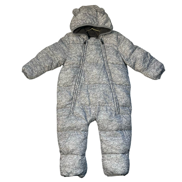 Baby Gap Primaloft Gray Snowsuit - Size 12-18 Mo