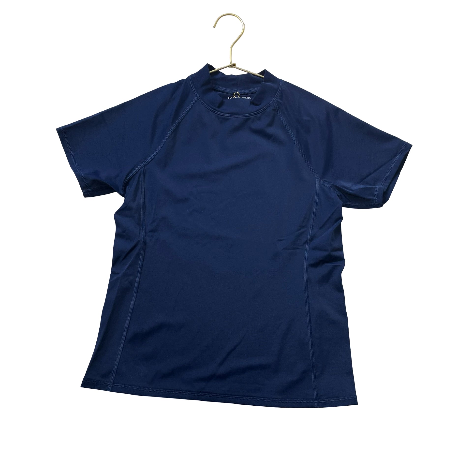 Lands' End Navy Rash Guard - Size M 10-12