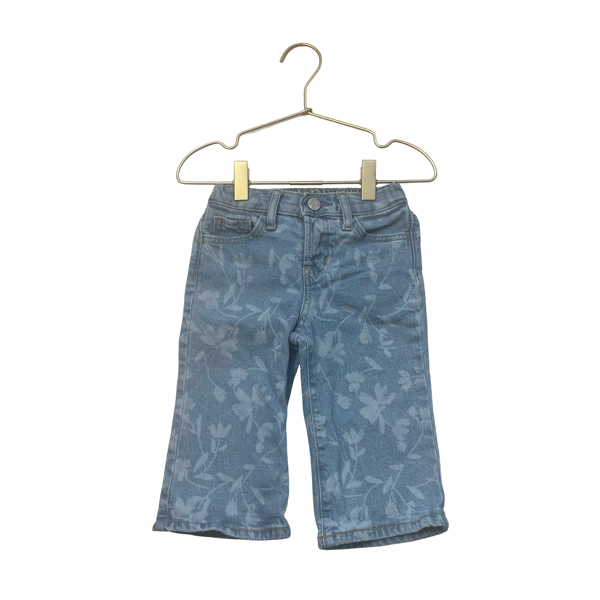 Baby Gap 'Stride' Floral Print Denim Jeans - Size 12-18 Mo