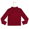 Baby Gap Red Metallic Ribbed Mock Neck Top - Size XS 4-5