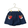 Mini Boden Navy Corduroy Bird Applique Skirt - Size 6-7Y