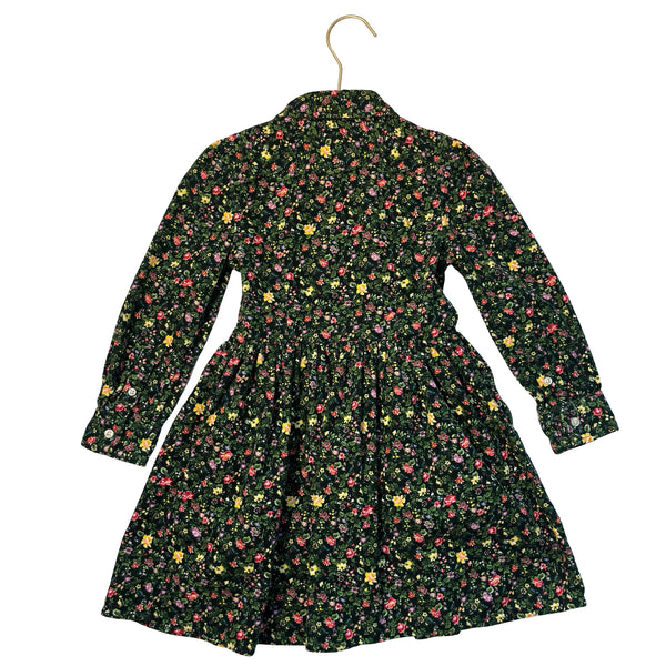 Polo Ralph Lauren Floral Corduroy Shirt Dress - Size 4