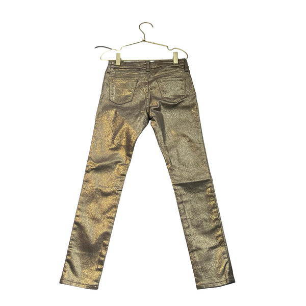 Gap Kids 'Skinny' Gold Metallic Jeans - Size 7