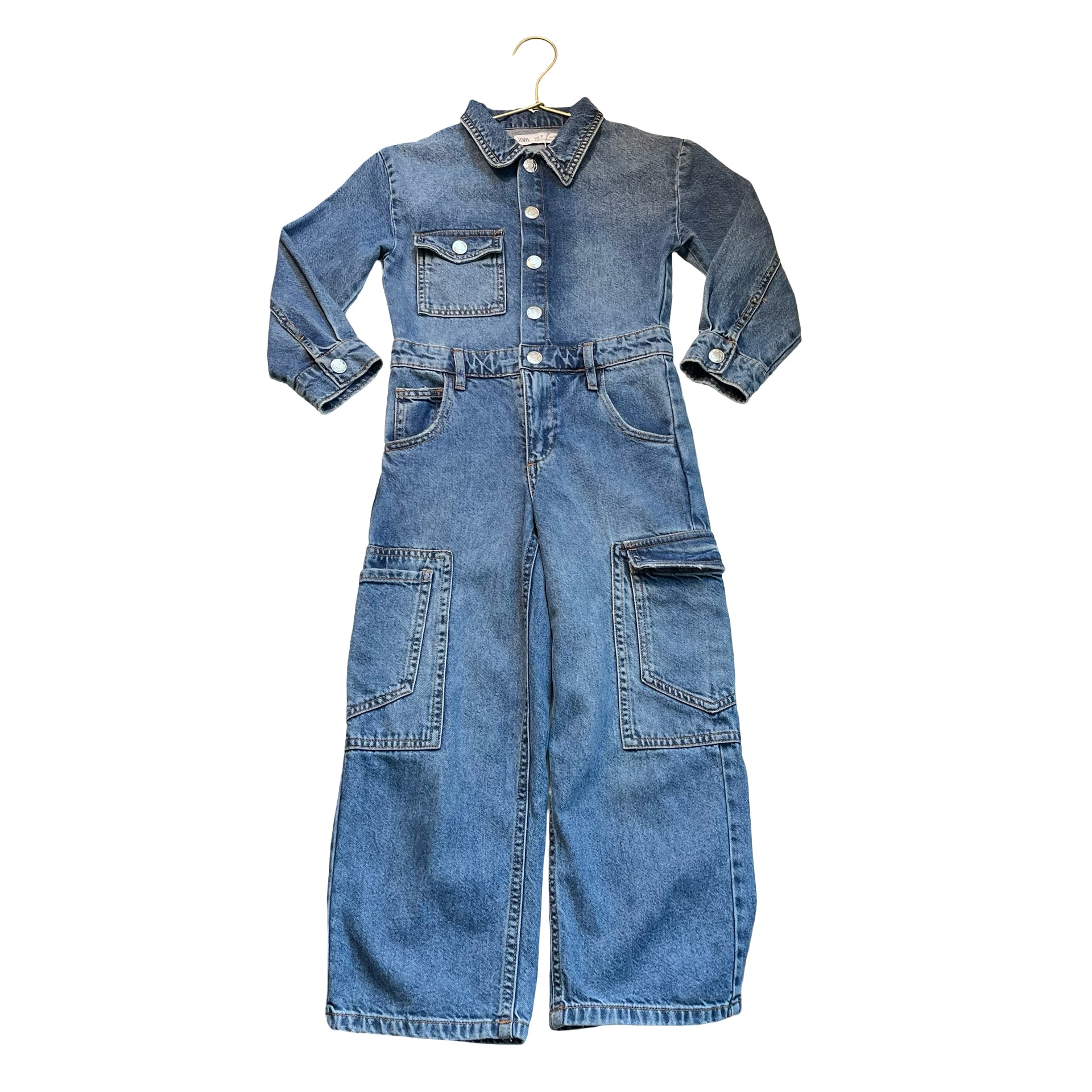 Zara Denim Jumpsuit - Size 7