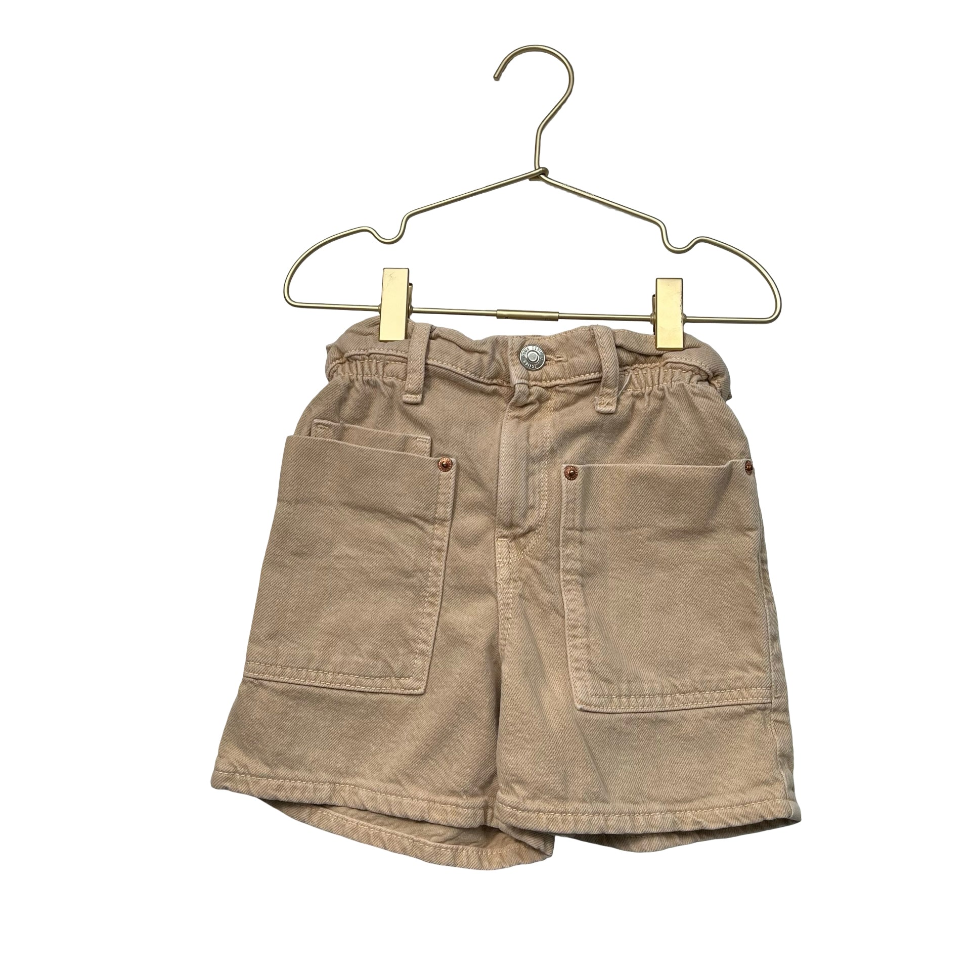 Zara Tan Denim Shorts - Size 8