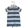 Ralph Lauren Blue & White Striped Polo Romper - Size 6 Mo